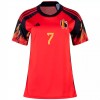 Camisetas Bélgica DE BRUYNE 7 Primera Copa Mundial 2022 - Mujer